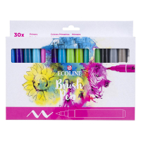 Brush pens set | primary colours | Talens Ecoline | 30-pack 407276