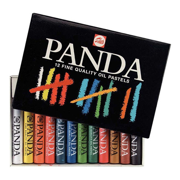 Oil pastel set | Talens Panda | 12-pack 407249 - 1