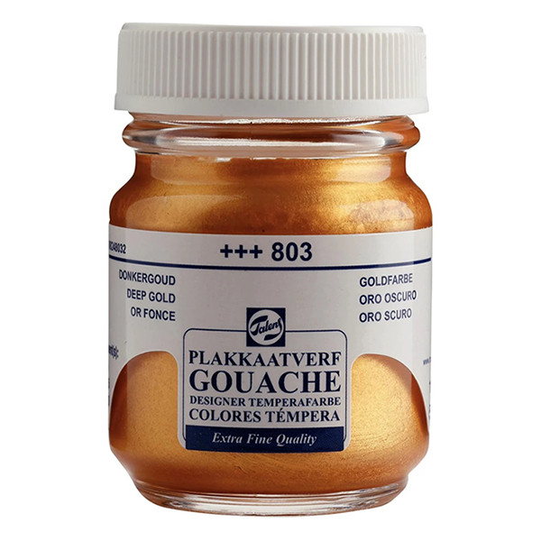 Royal Talens Talens extra fine dark gold gouache paint, 16 ml 08168032 407272 - 1