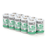 Saft LS14250 / 1/2 AA battery (3.6V, 1200 mAh, Li-SOCl2) (10-pack)  ASA02192