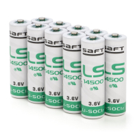 Saft LS14500 / AA battery (3.6V, 2600 mAh, Li-SOCl2) (10-pack)  ASA02213