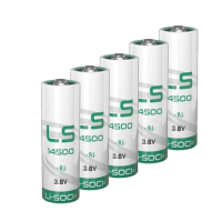 Saft LS14500 / AA battery (3.6V, 2600 mAh, Li-SOCl2) (5-pack)  ASA02341