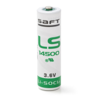Saft LS14500 / AA battery (3.6V, 2600mAh, Li-SOCl2) 14500 14505 ER14505 ER1450S ER6 ASA01365