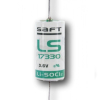 Saft LS17330-CNA battery with solder tabs Axial (3.6V, 2100mAh, Li-SOCl2) ASA02275 - 1