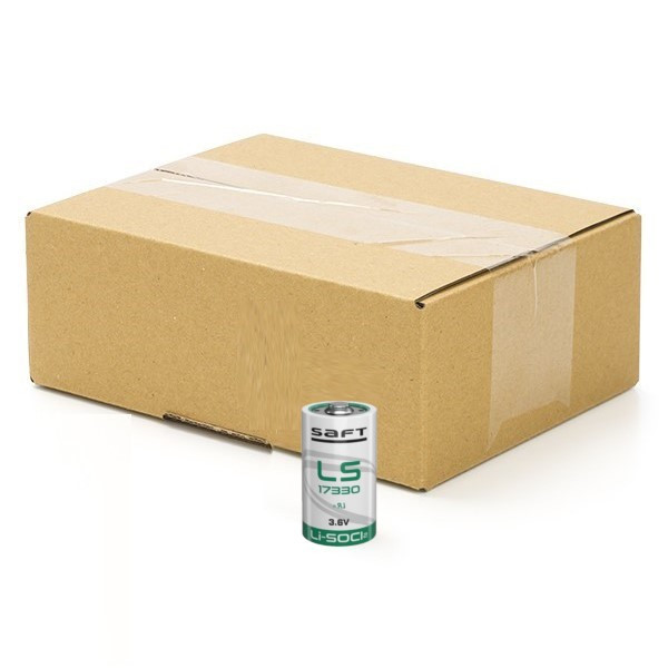 Saft LS17330 / 2/3A battery (3.6V, 2100 mAh, Li-SOCl2) | 50-pack ASA02340 - 1