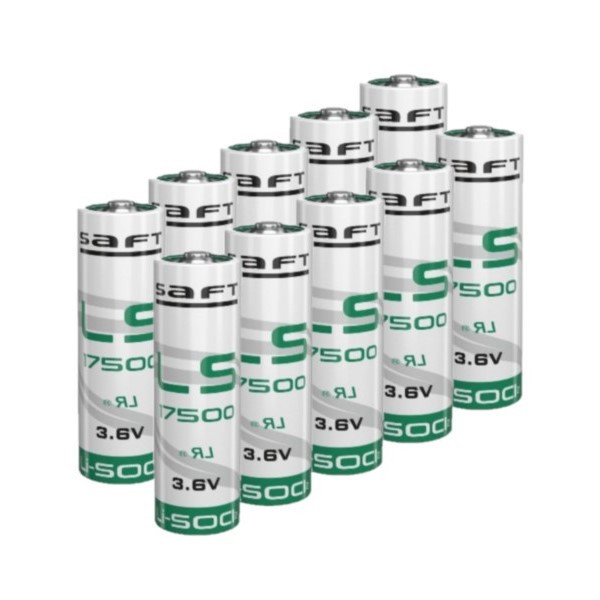 Saft LS17500 / A battery (3.6V, 3600 mAh, Li-SOCl2) | 10-pack ASA02326 - 1