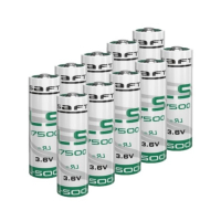Saft LS17500 / A battery (3.6V, 3600 mAh, Li-SOCl2) | 10-pack ASA02326