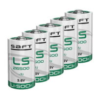 Saft LS26500 / C battery (3.6V, 7700 mAh, Li-SOCl2) (5-pack)  ASA02352