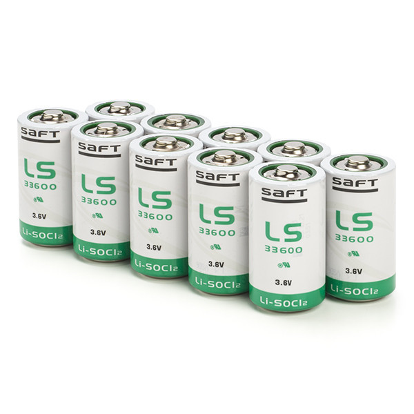 Saft LS33600 / D battery (3.6V, 17000 mAh, Li-SOCl2) (10-pack)  ASA02214 - 1
