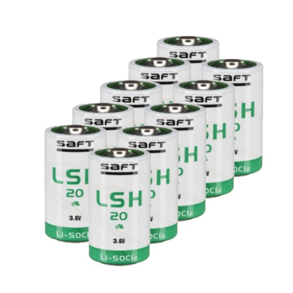 Saft LSH20 / D battery (3.6V, 13000 mAh, Li-SOCl2)  | 10-pack ASA02398 - 1