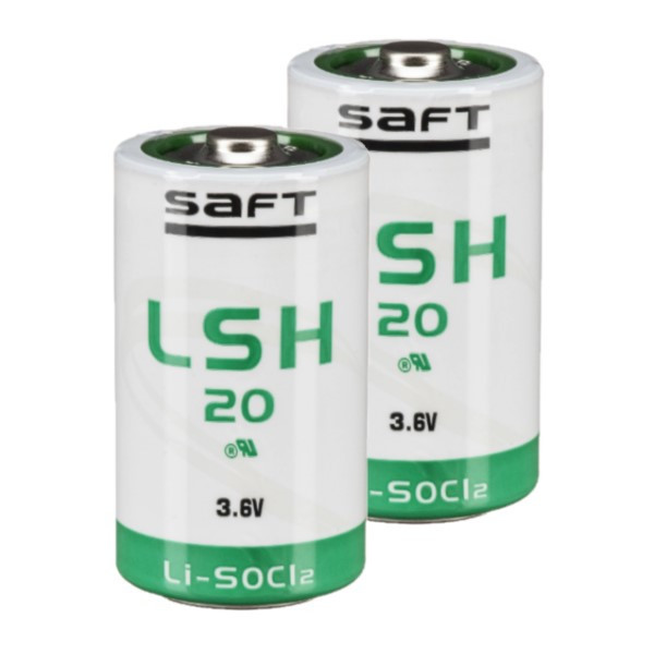 Saft LSH20 / D battery (3.6V, 13000 mAh, Li-SOCl2) | 2-pack ASA02396 - 1