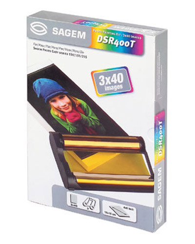 Sagem DSR 400T 3 carts + 120 sheets 10cm x 15cm (original) DSR-400T 031915 - 1