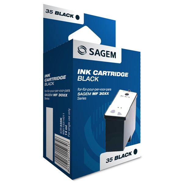 Sagem ICR 335K black ink cartridge (original Sagem) ICR335K 046018 - 1