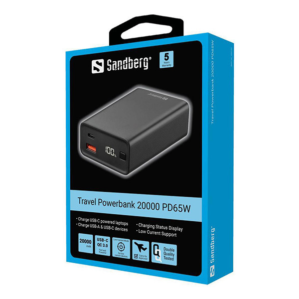 Sandberg PD65W travel power bank (20000 mAh) ASA02446 - 3