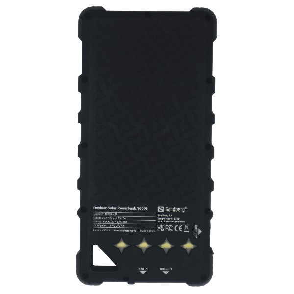 Powerbank 16,000 mAh | Sandberg Outdoor Solar ASA02012 - 2