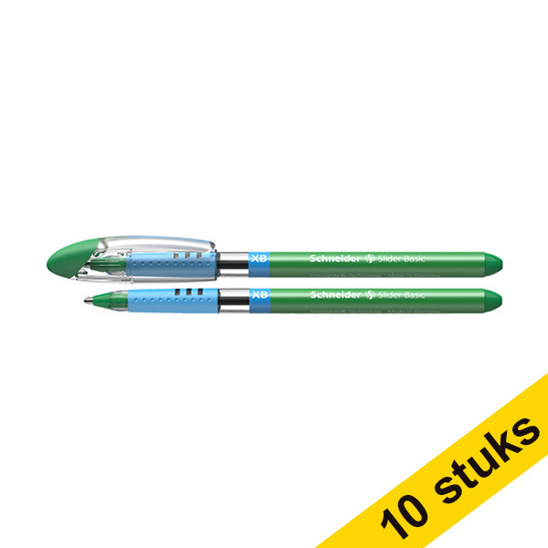 Ballpoint pen | green | Schneider Slider Basic XB | 10-pack 217276 - 1