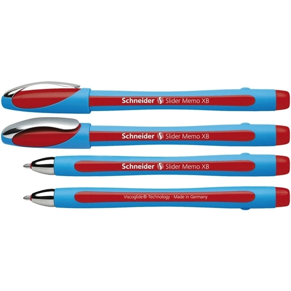 Ballpoint pen | red | Schneider Slider Memo XB | 10-pack 239958 - 1
