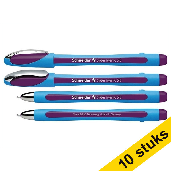 Ballpoint pen | violet | Schneider Slider Memo XB | 10-pack 239971 - 1