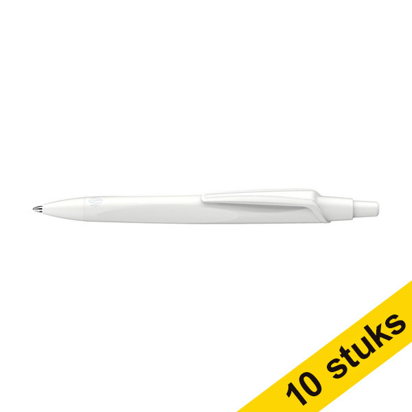 Ballpoint pen | white | Schneider Reco | 10-pack 217279 - 1