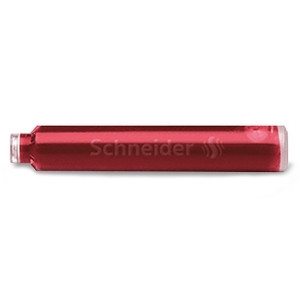 Fountain pen refill | red | Schneider |6-pack 217140 - 1