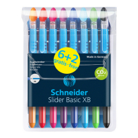 Schneider Slider Basic XB ballpoint pen set (8-pack) S-151285 217261