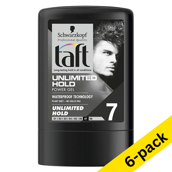 Schwarzkopf Taft unlimited hold gel, 300ml (6-pack) SSC00161 - 1