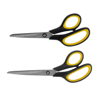 Scissors (195, 230mm) | 123ink soft grip | 2-pack