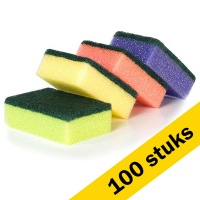Scouring sponge | coloured | 123ink | 10-pack x10