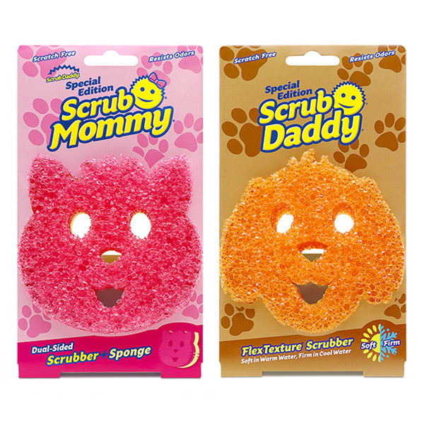Scrub Daddy & Scrub Mommy sponge | Special Edition Cat & Dog | 2-pack SSC01036 - 1