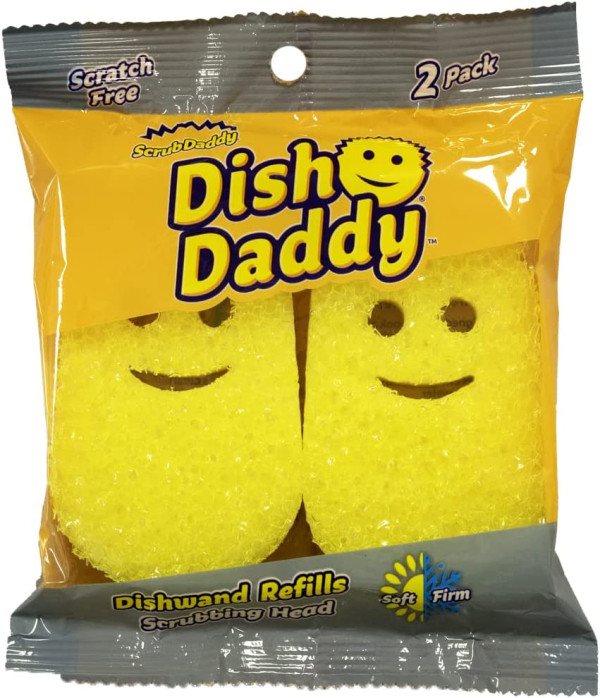 Scrub Daddy Dish Daddy Dishwand Refill, 2 Count Sponge Refill
