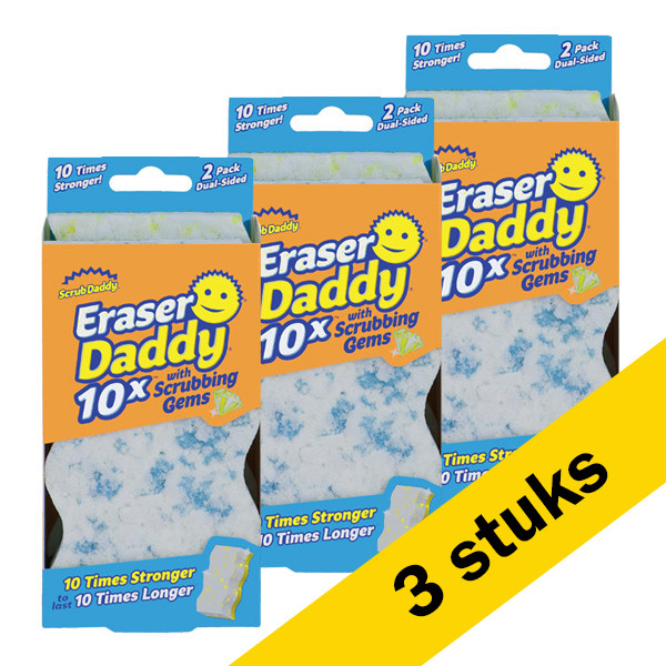 Scrub Daddy | Eraser Daddy miracle sponges (3 x 2-pack)  SSC00233 - 1