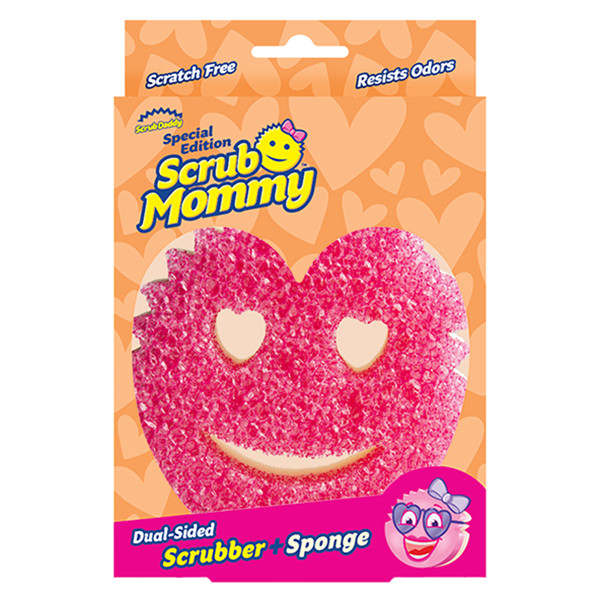 Scrub Daddy | Scrub Mommy pink heart sponge  SSC01065 - 1