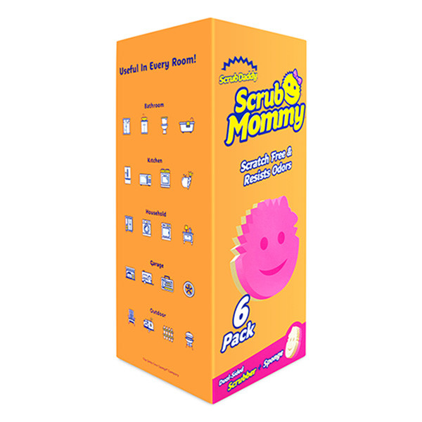 Scrub Daddy | Scrub Mommy sponge | pink | 6-pack SSC01031 - 1