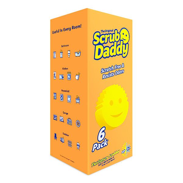 Scrub Daddy Original yellow sponges (6-pack)  SSC01029 - 1
