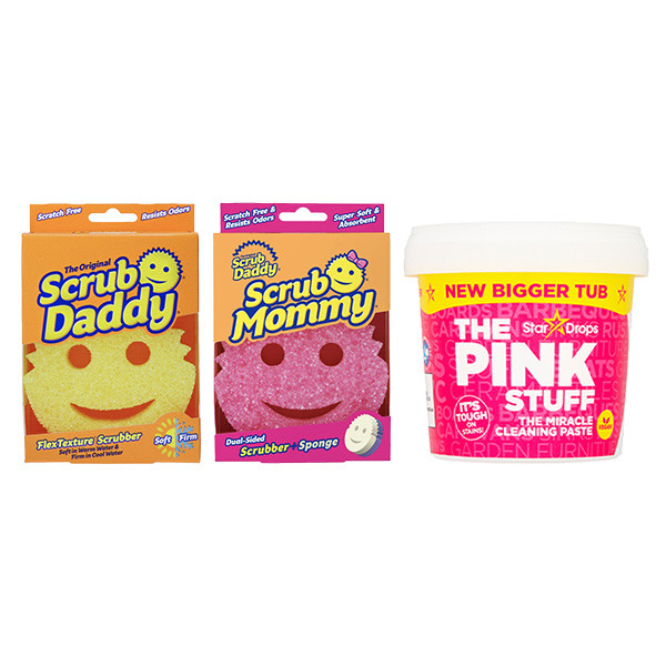 Scrub Daddy Scrub Mommy sponge & Scrub Daddy sponge + The Pink Stuff Paste (850g)  SPI00043 - 1