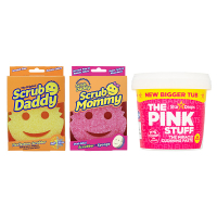 Scrub Daddy Scrub Mommy sponge & Scrub Daddy sponge + The Pink Stuff Paste (850g)  SPI00043