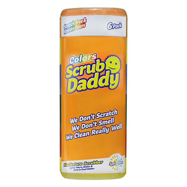 Scrub Daddy assorted coloured sponges (6-pack)  SSC01007 - 1