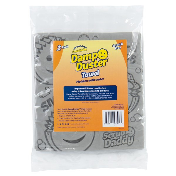 Scrub Daddy grey damp duster towel (2-pack)  SSC01063 - 1