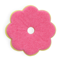Scrub sponge | yellow & pink | 123ink | Ø 100mm x 40mm SDR07387