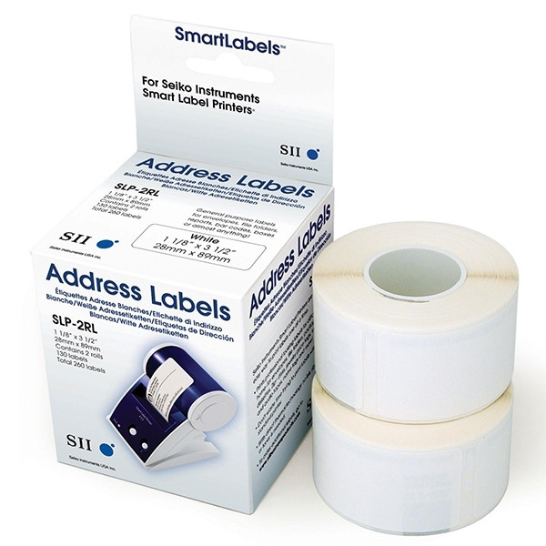 Seiko SLP 2RLH address labels white 28 x 89 mm (520 labels) 42100610 149024 - 1