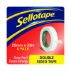 Sellotape 1447052 double sided tape, 25mm x 33m (6-pack) 1447052 236507