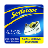 Sellotape 504045 chrome tape dispenser small, 19mm x33m 504045 236515