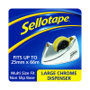 Tape dispenser 25mm x 66m | Sellotape 575450 Large Chrome