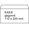 Service EA5 /6  white envelope gummed, 110mm x 220mm (500-pack)