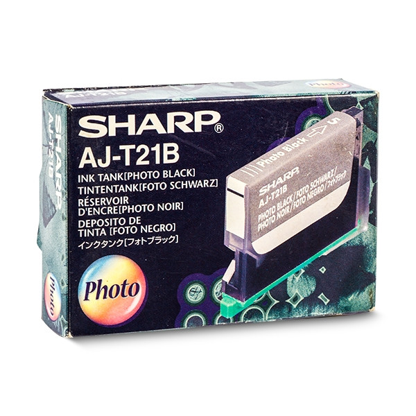 Sharp AJ-T21B photo black ink cartridge (original) AJT21B 038920 - 1