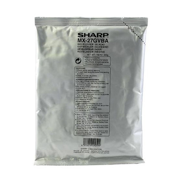 Sharp MX-27GVBA black developer (original Sharp) MX27GVBA 082476 - 1