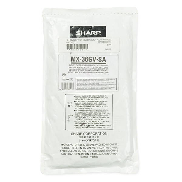 Sharp MX-36GVSA colour developer (original Sharp) 082310 - 1