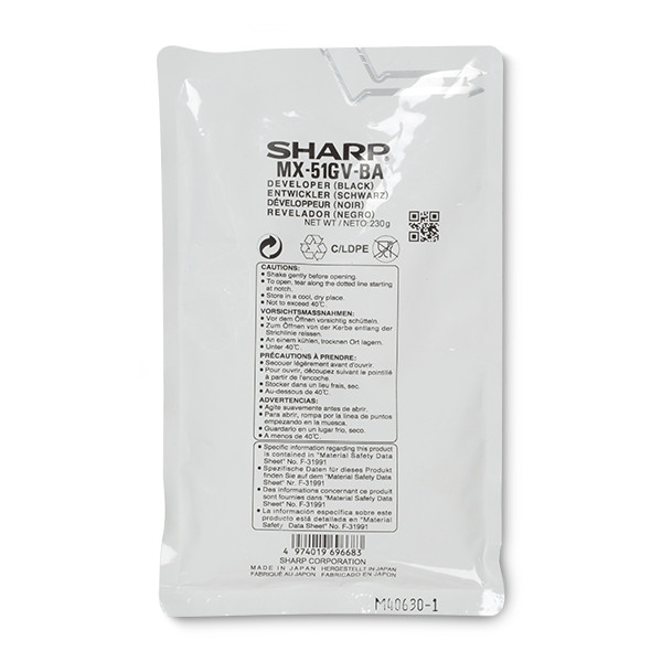 Sharp MX-51GVBA black developer (original Sharp) 082284 - 1
