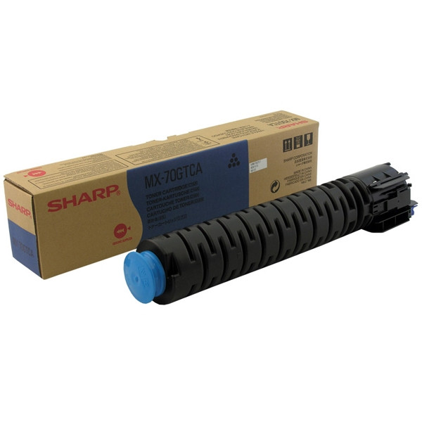 Sharp MX-70GTCA cyan toner (original Sharp) MX70GTCA 082212 - 1