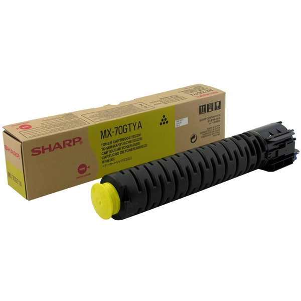 Sharp MX-70GTYA yellow toner (original) MX70GTYA 082216 - 1
